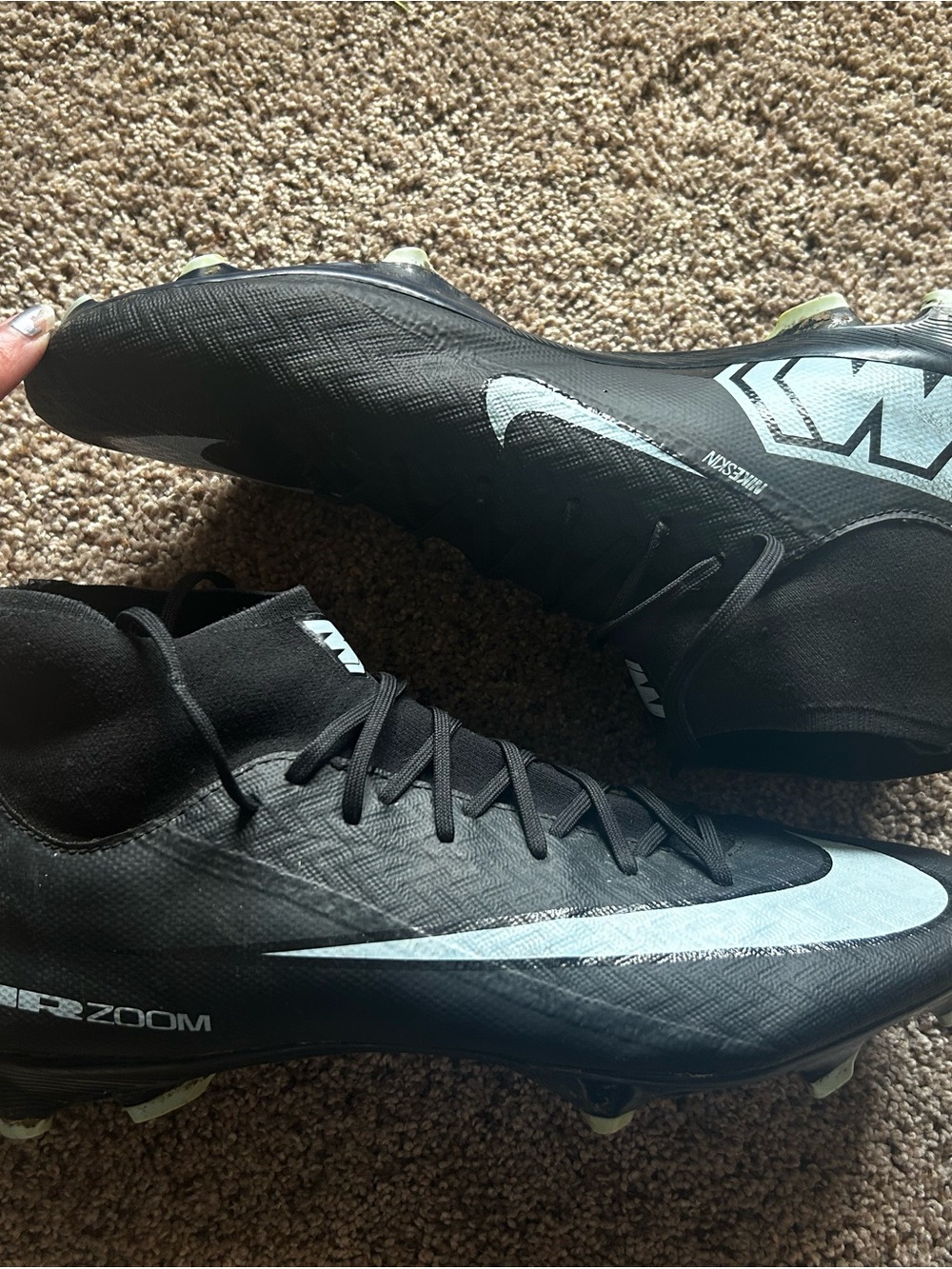 Nike Mercurial Sock Soccer Cleats Sz 10.5